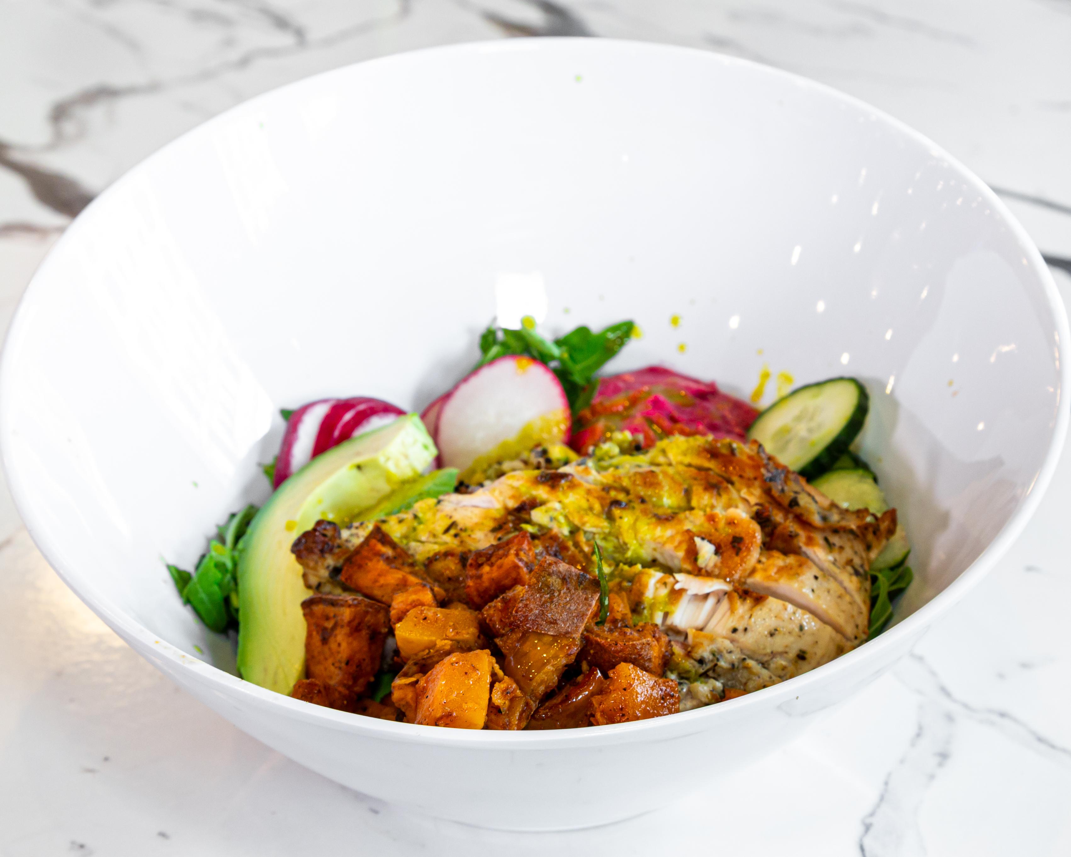 Chicken and Quinoa Bowl.
