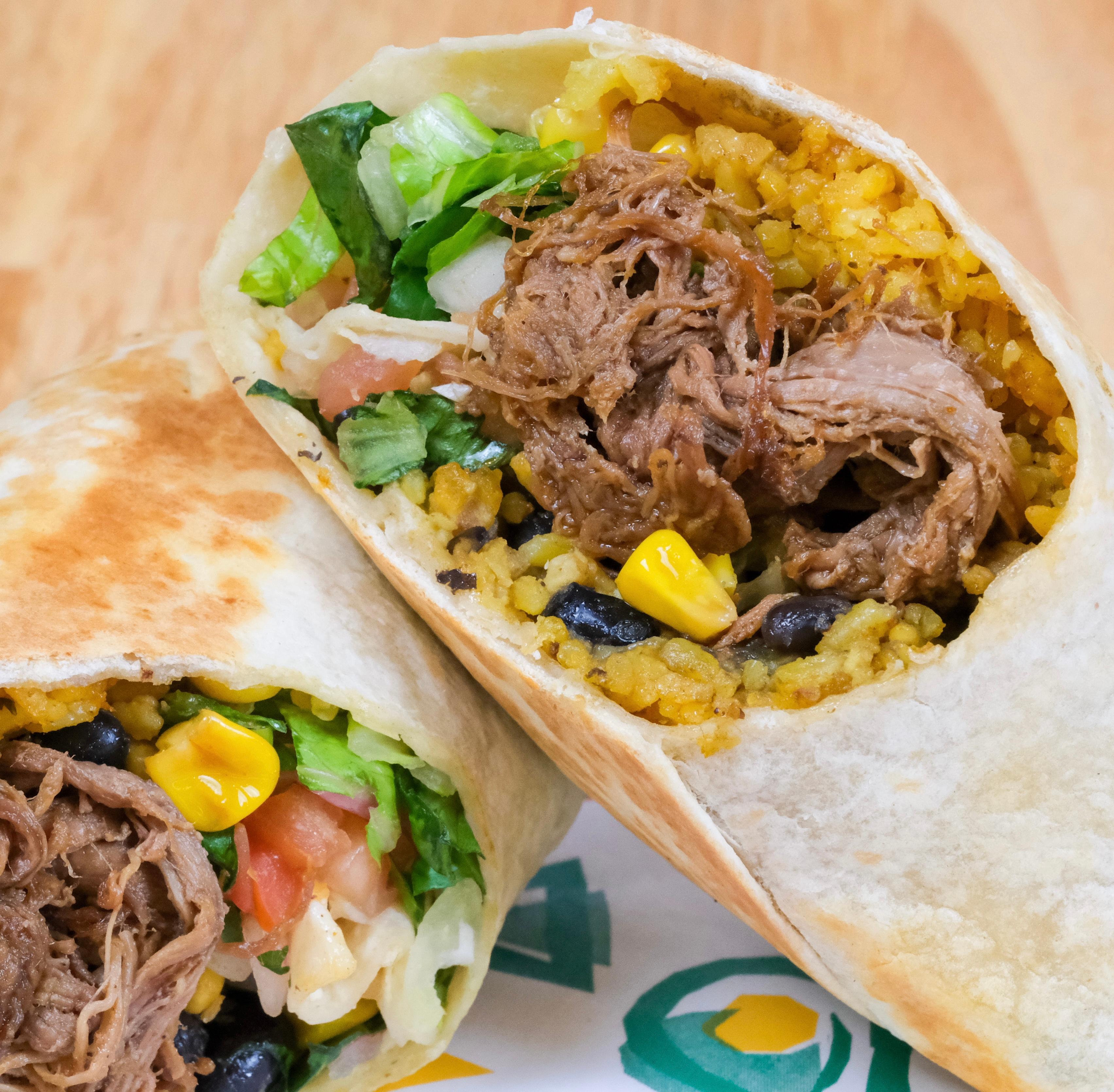 Beef Barbacoa Burrito (Barbacoa de Reys).