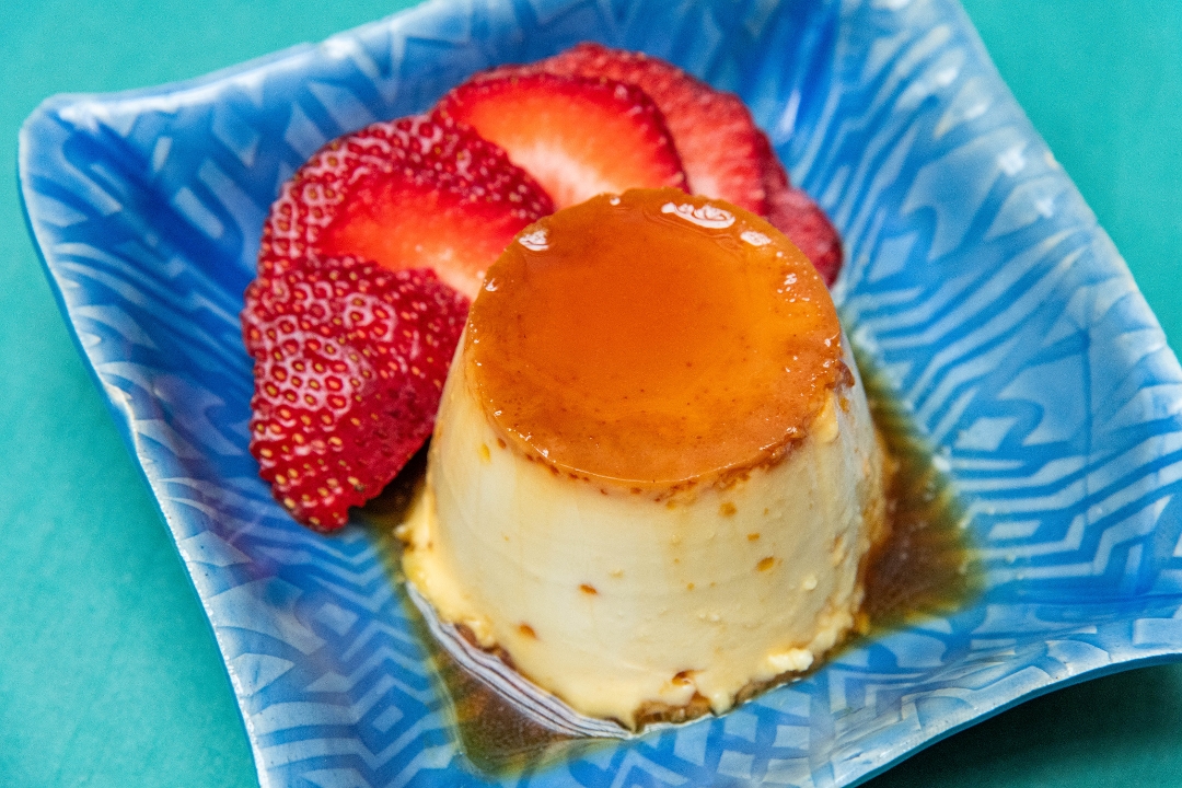 Almond Flan.