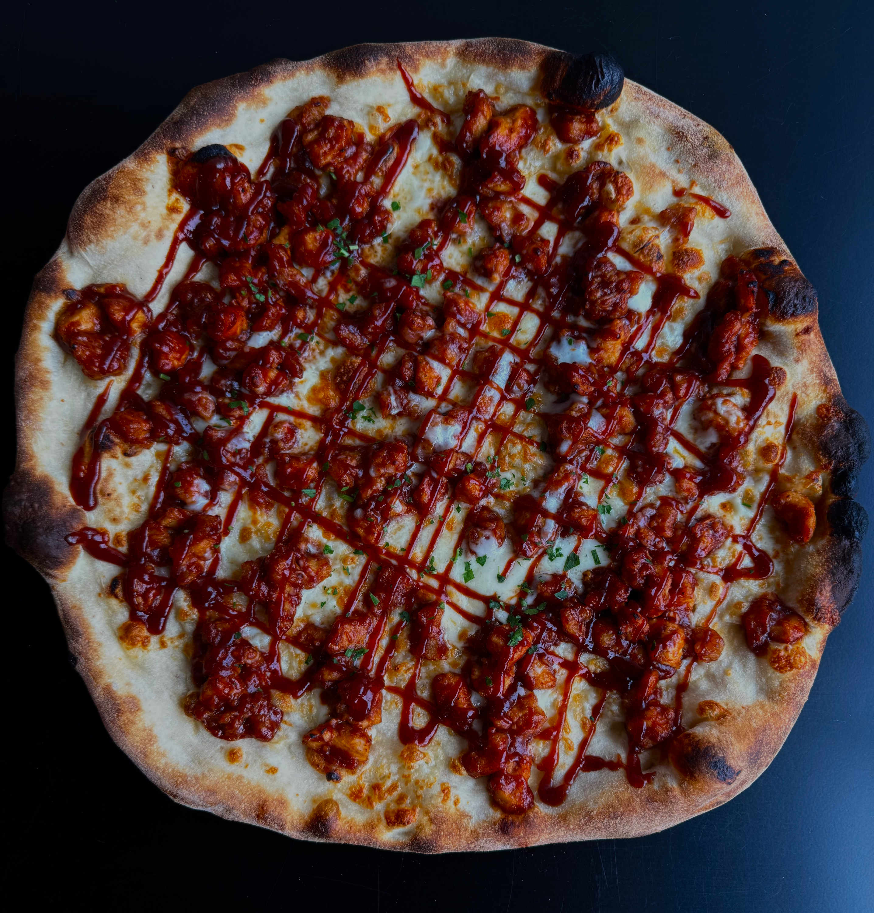 Hickory BBQ Chicken Pizza.