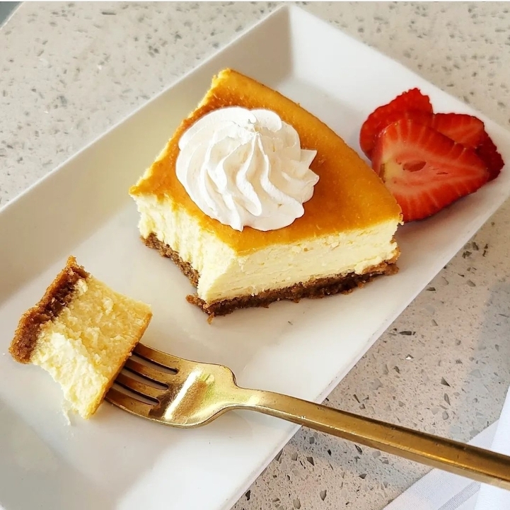 Carmela's Famous Cheesecake.