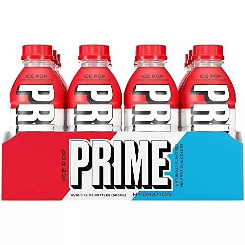 Prime Hydration Drink “Ice Pop” Flavor (12 Pack).