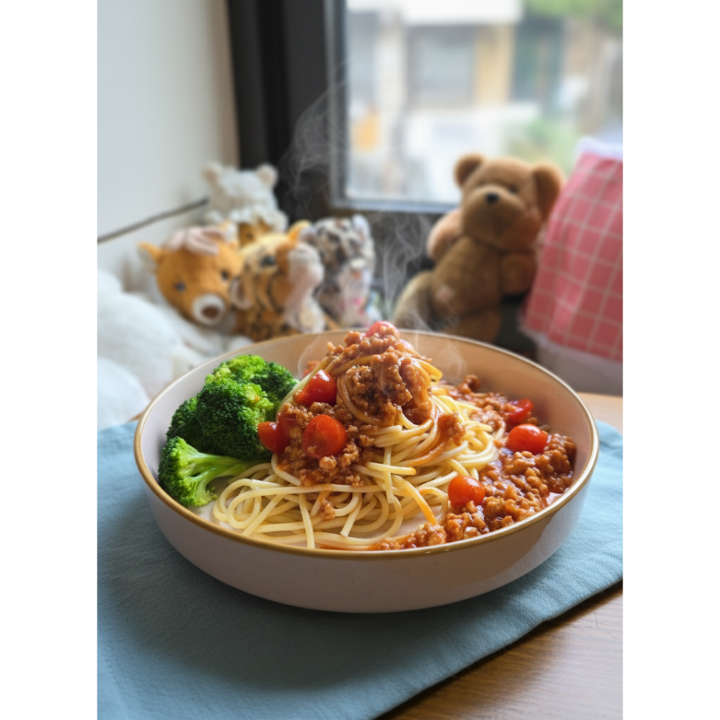 Teddy's Twirly Spaghetti.