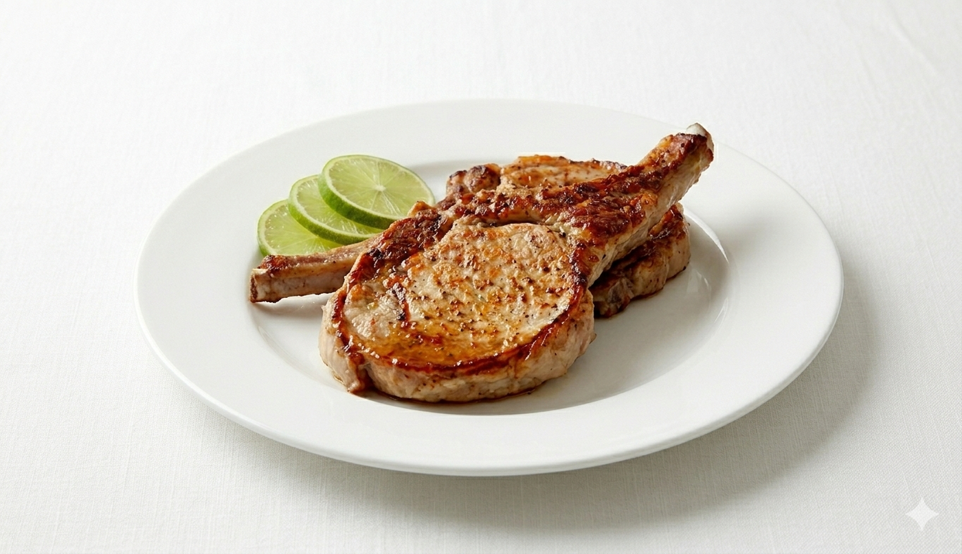 Smoked Pork Chops - Chuletas Ahumadas.
