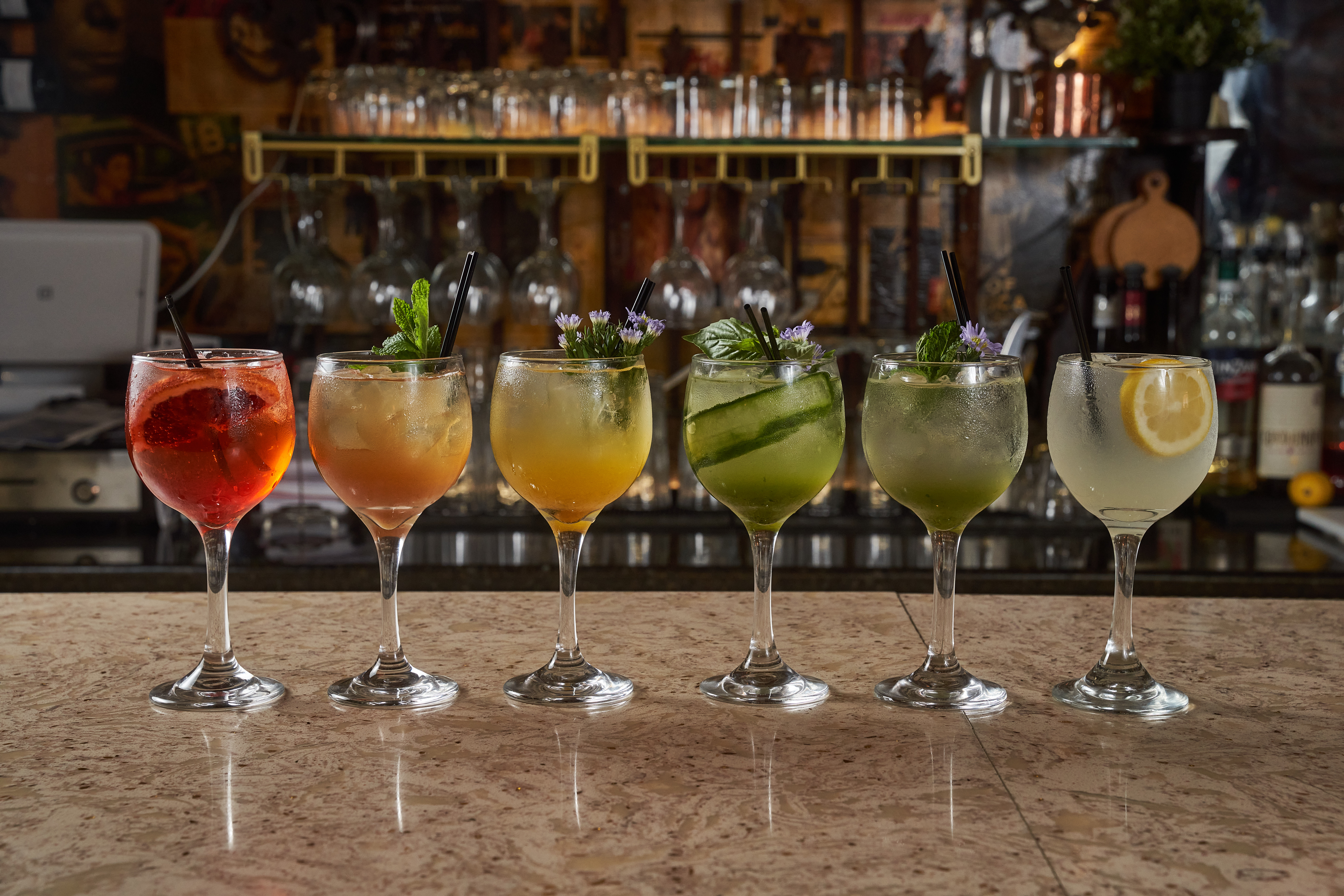 Glass - Blood Orange Aperol Spritz.