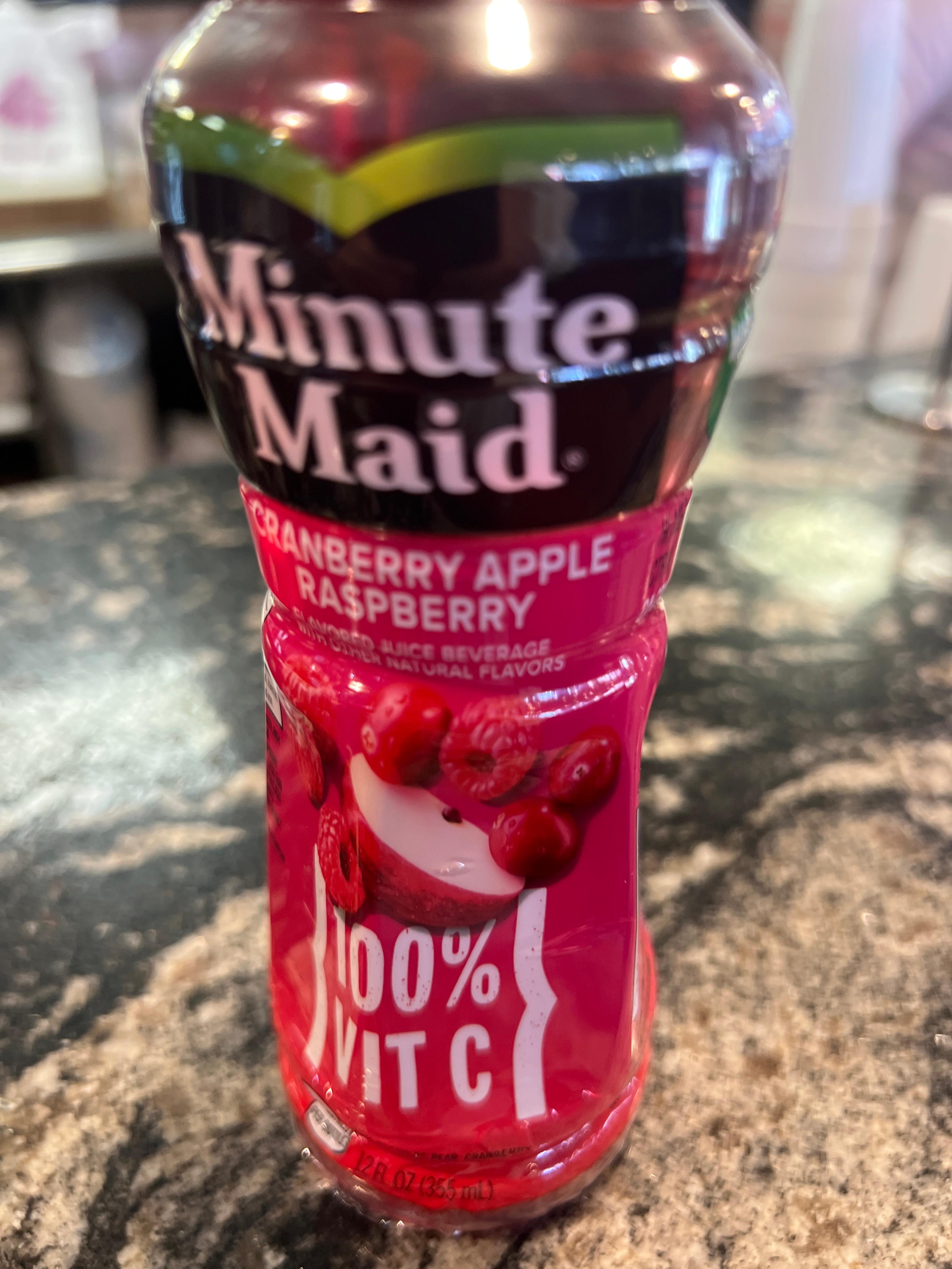 Cranberry Juice Minute Maid.