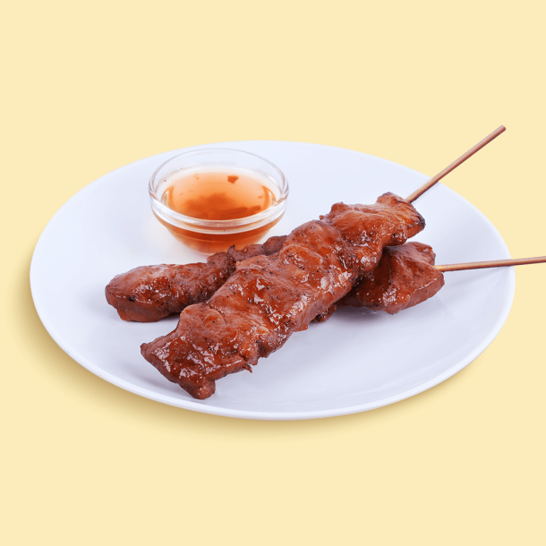BF1: 2pcs Filipino Pork BBQ Meal.