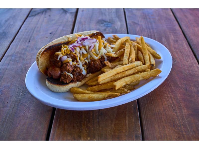 Chili Cheese Dog.