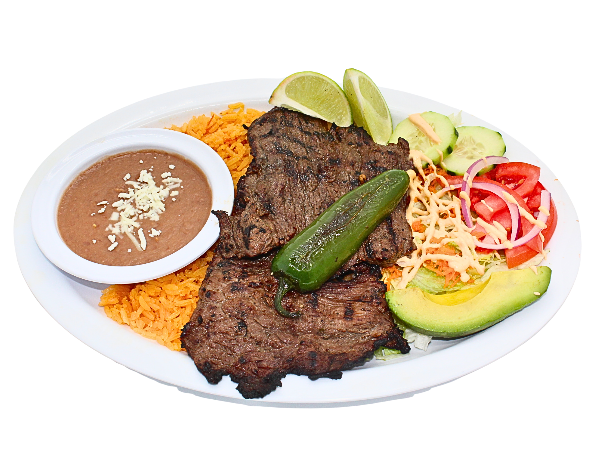 Carne Asada Platter.
