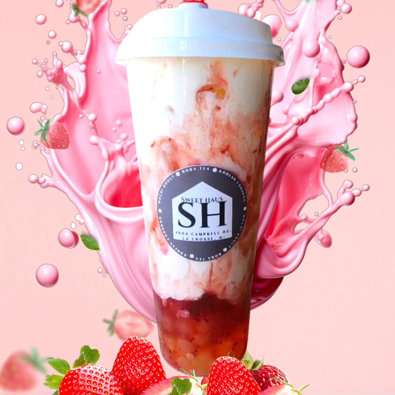 Strawberry Milk Tea.