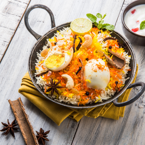Egg Biryani.