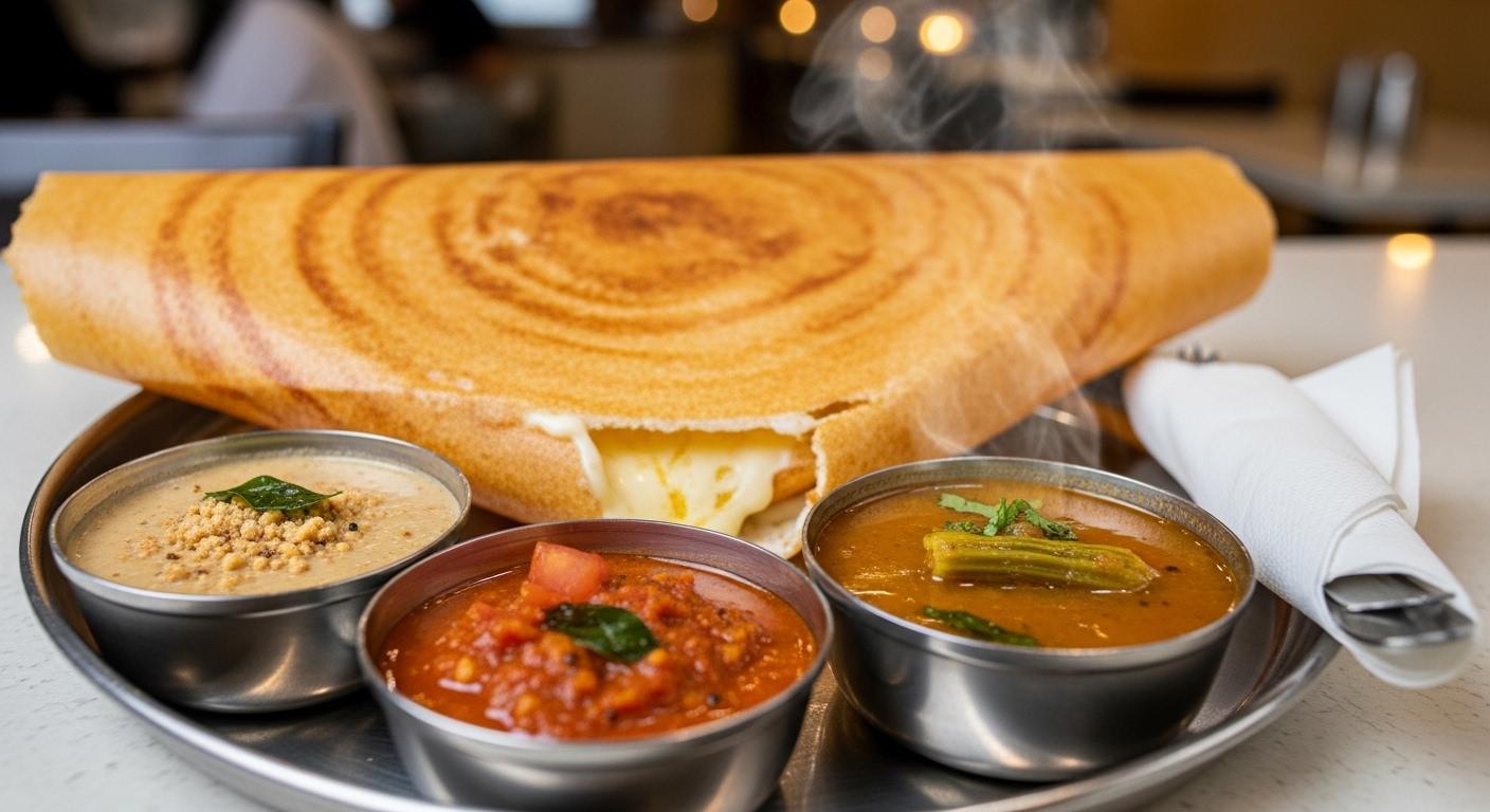 Cheese dosa.