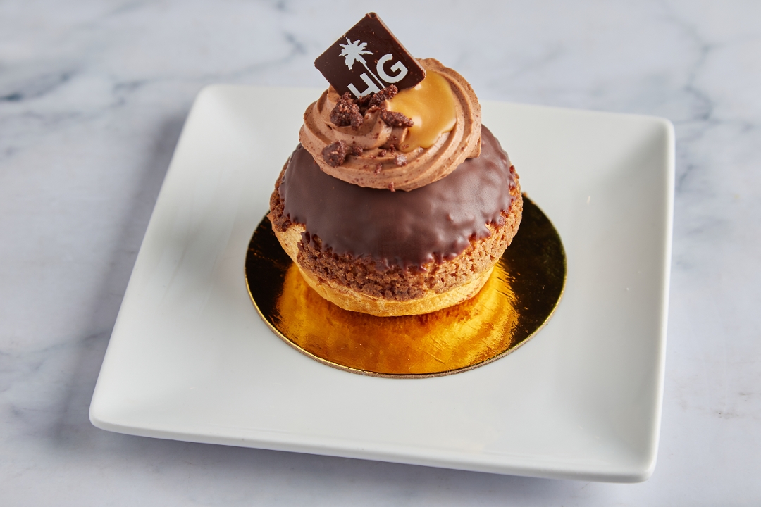 Bananas Foster Profiterole.