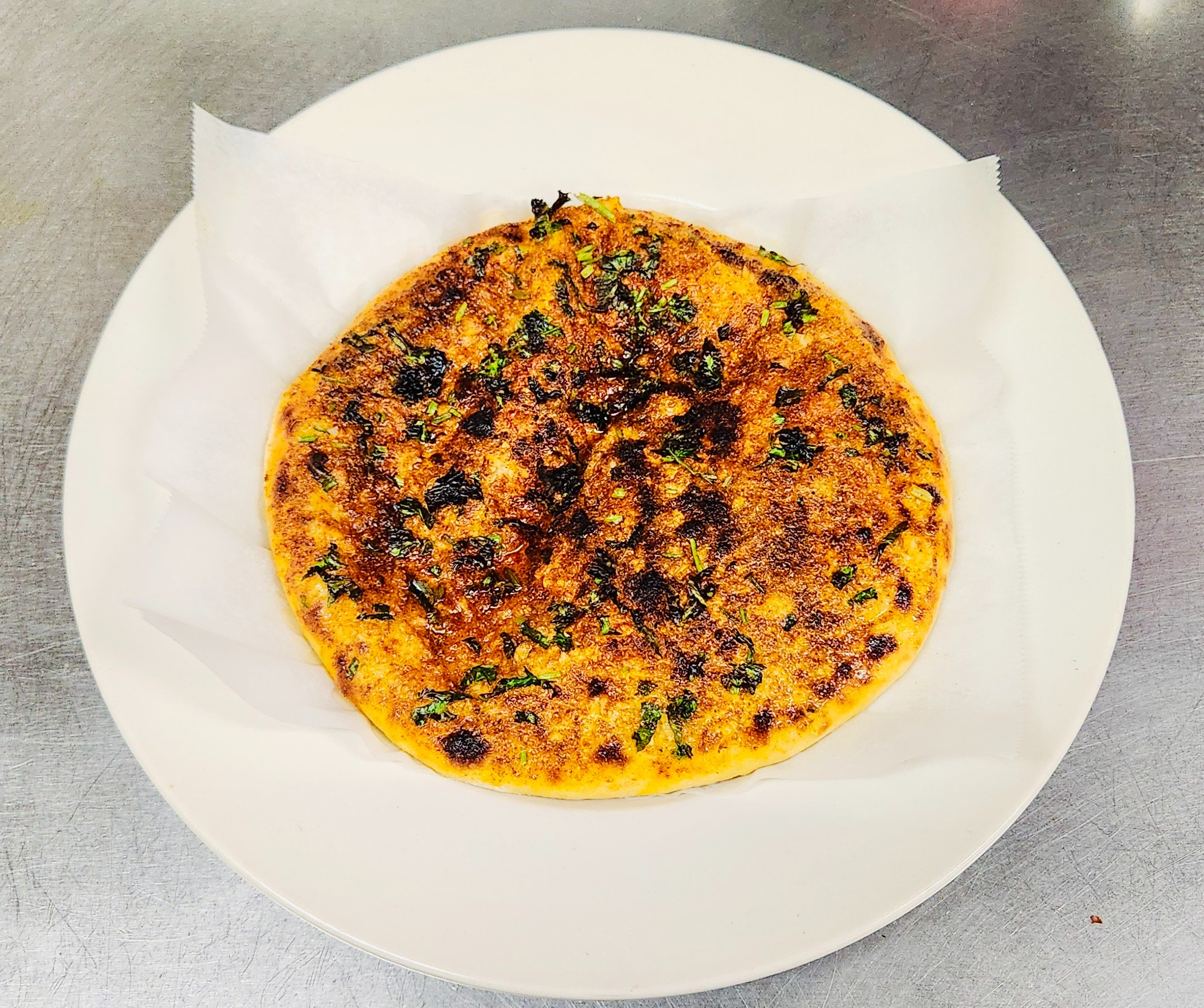 Chilly Garlic Cheese Naan.