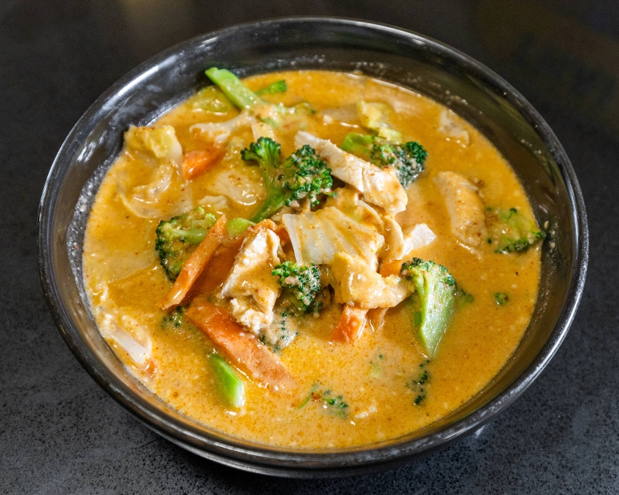 Panang Curry with Rice.