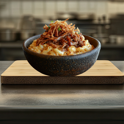 Mac & Cheese w/Pork.
