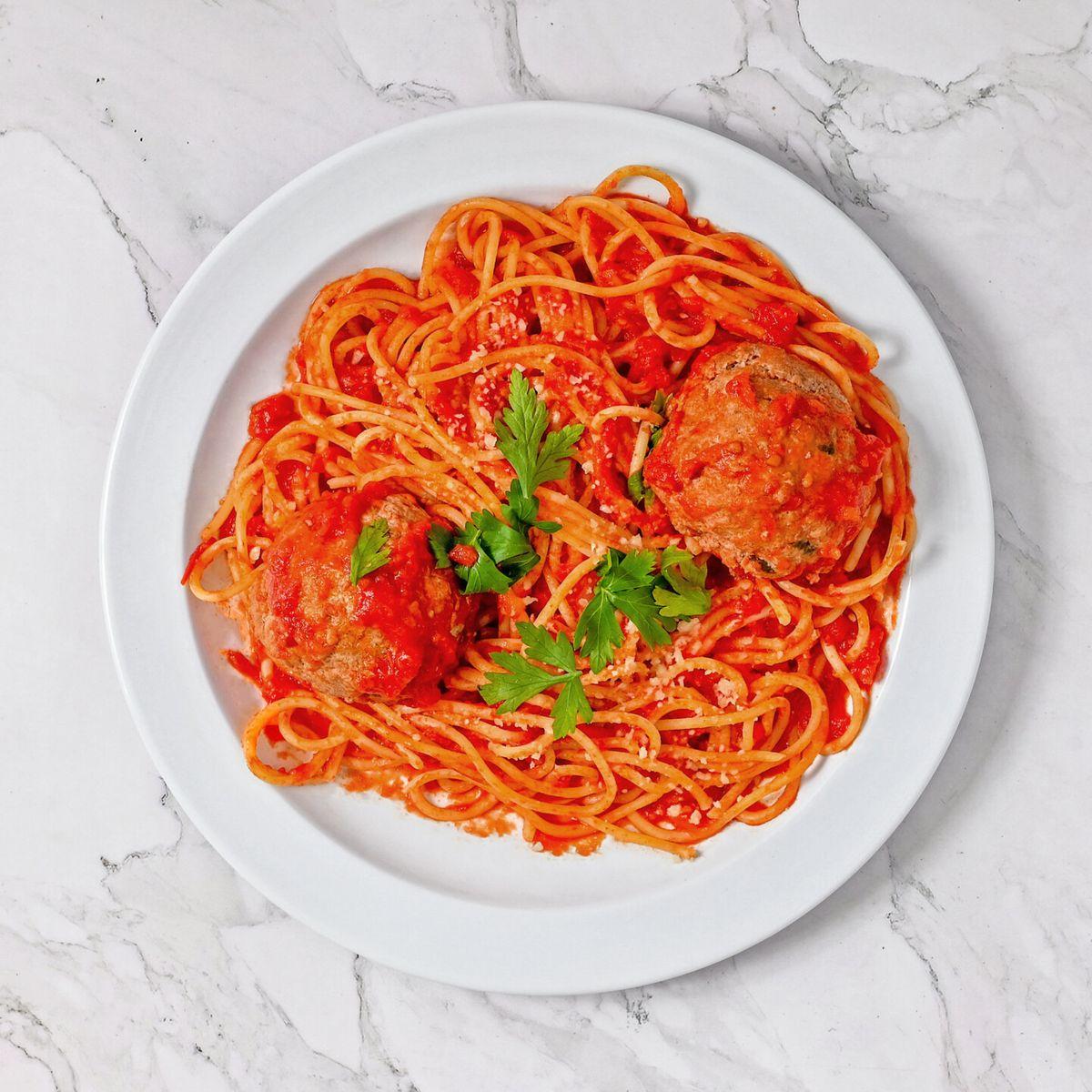 Spaghetti Con Polpette.