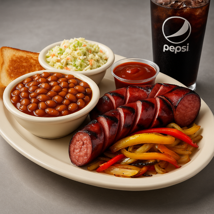 Smoked Sausage Plate.
