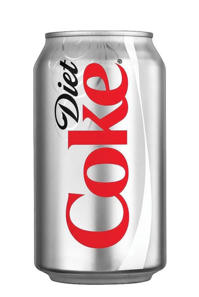 CAN DIET COKE.