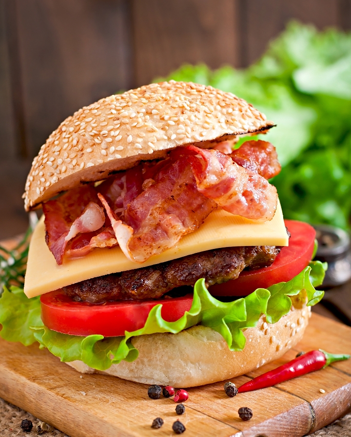 Bacon Cheese Burger.