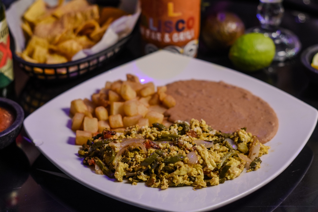 Nopalitos and Egg Plate.