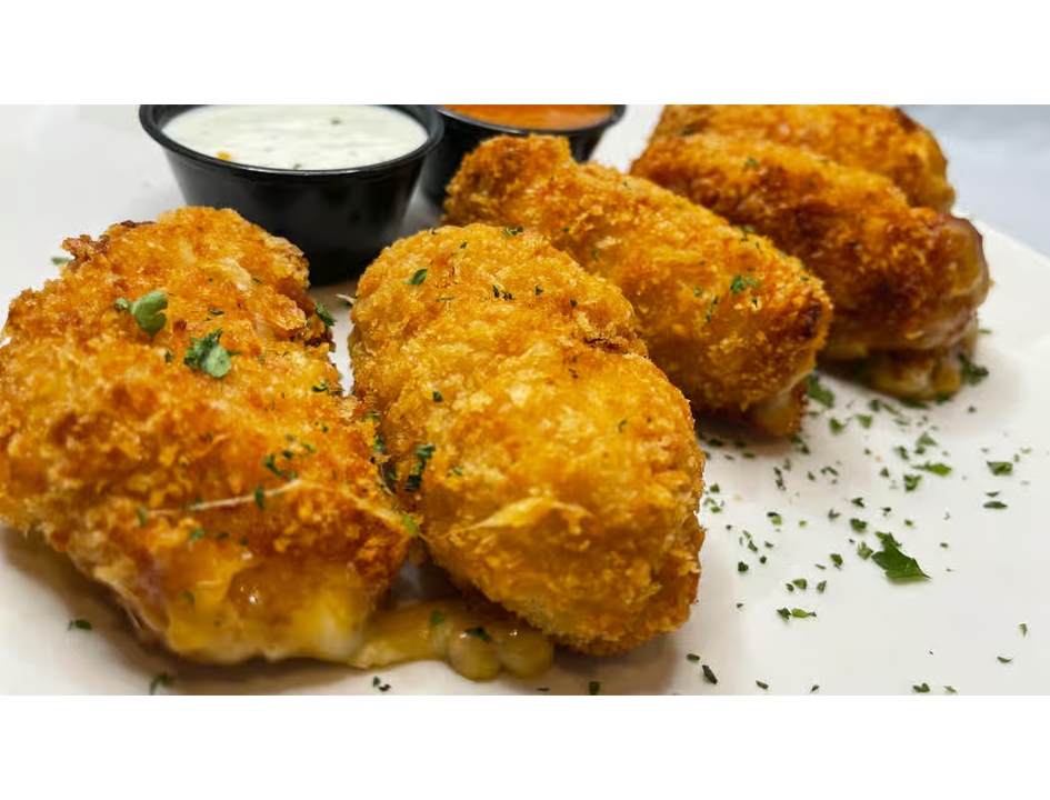 Cheddar Bacon Chicken Poppers.