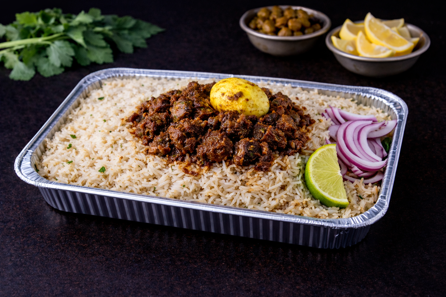 Family Pack Goat Fry Pulao.