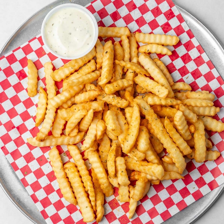 Small Crinkle Cut Fries.