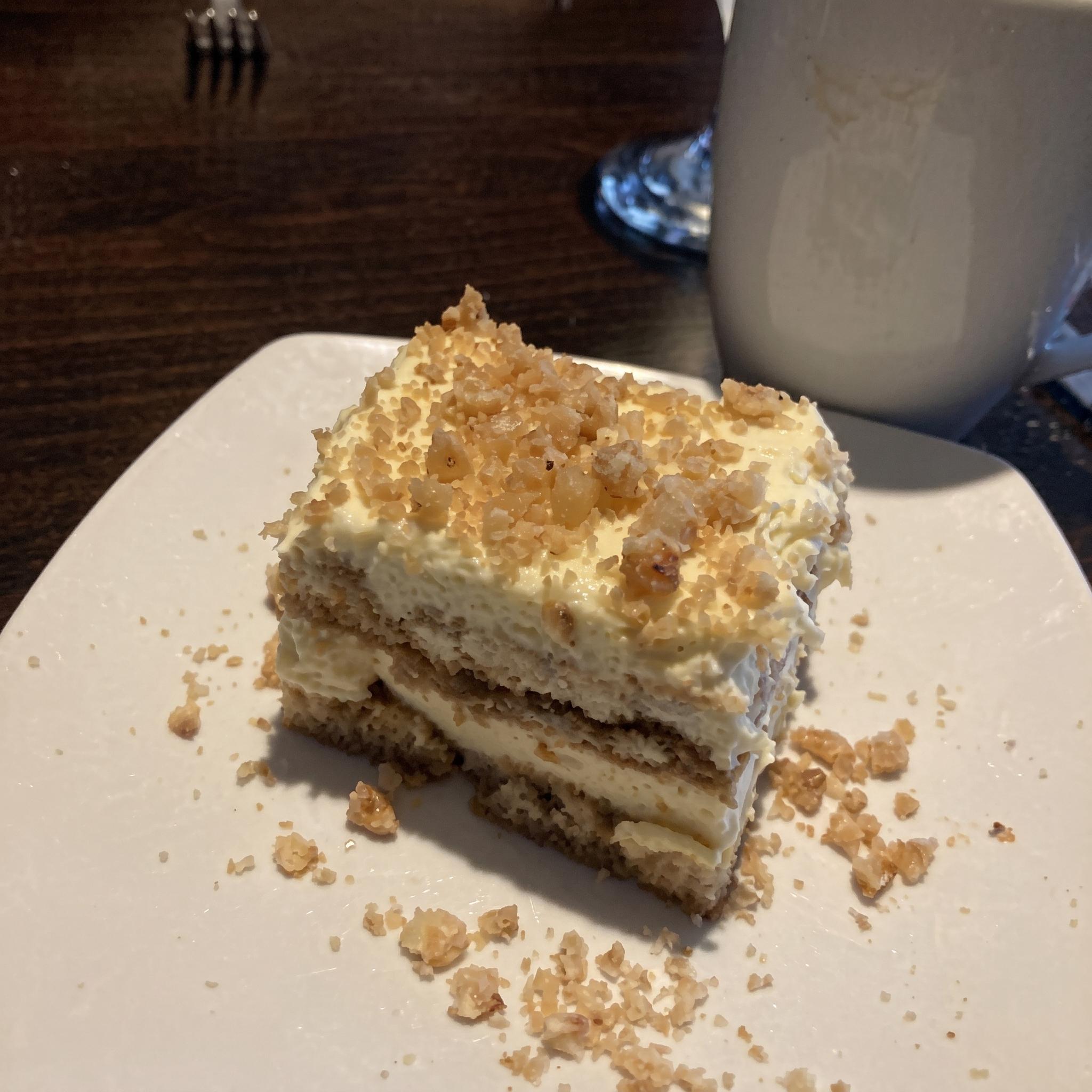 Hazelnut Tiramisu.