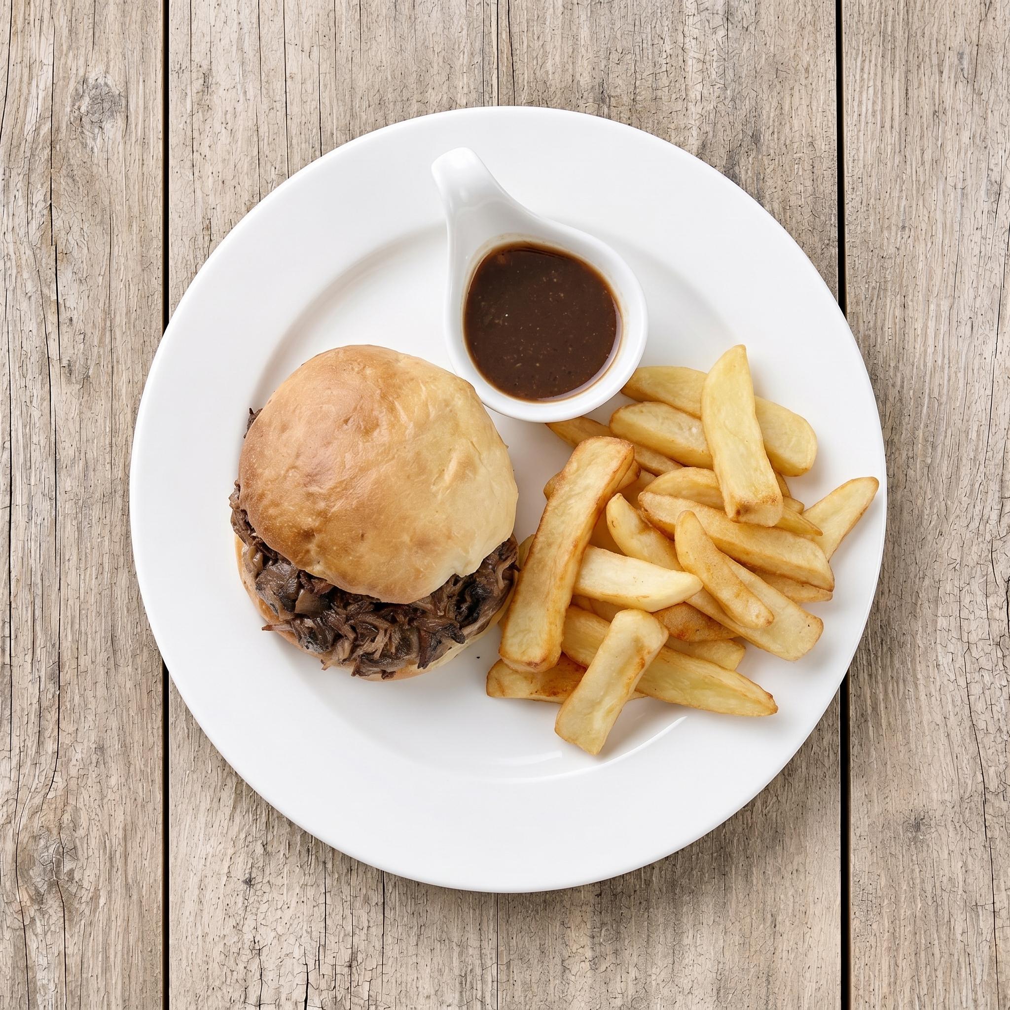 French Dip Sandwich.