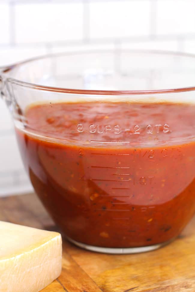 Marinara sauce.