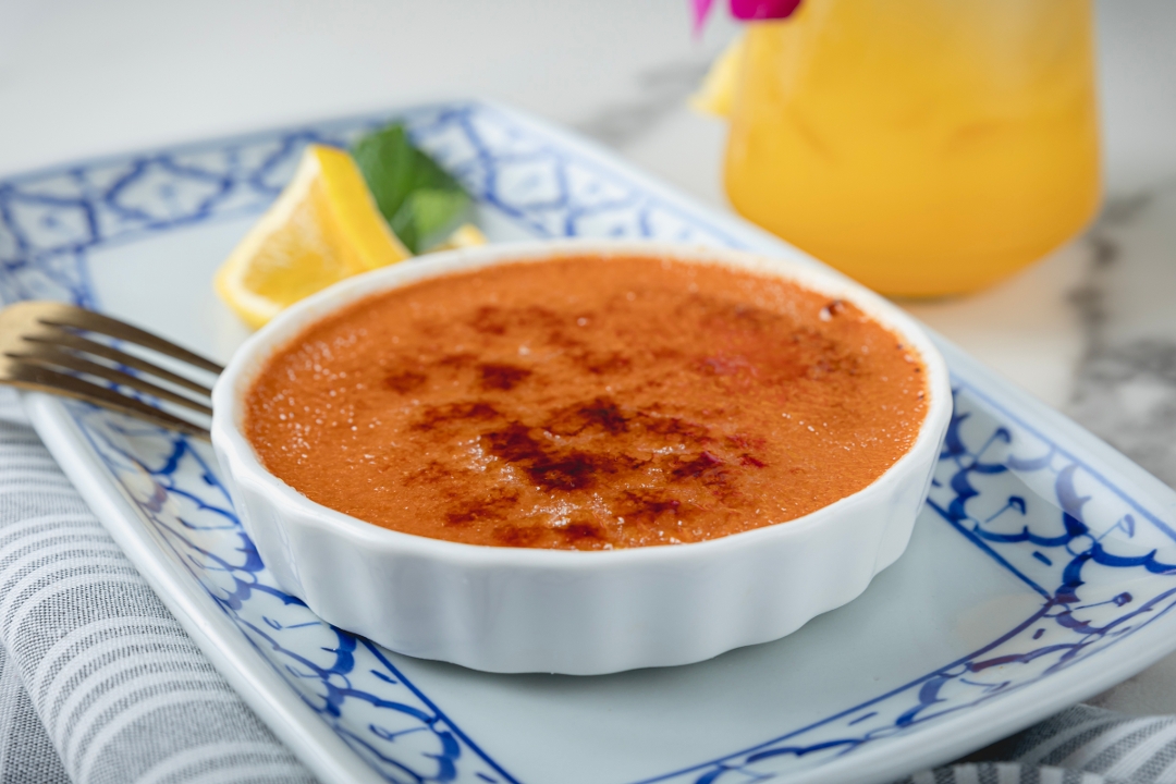 Thai Tea Creme Brulee.