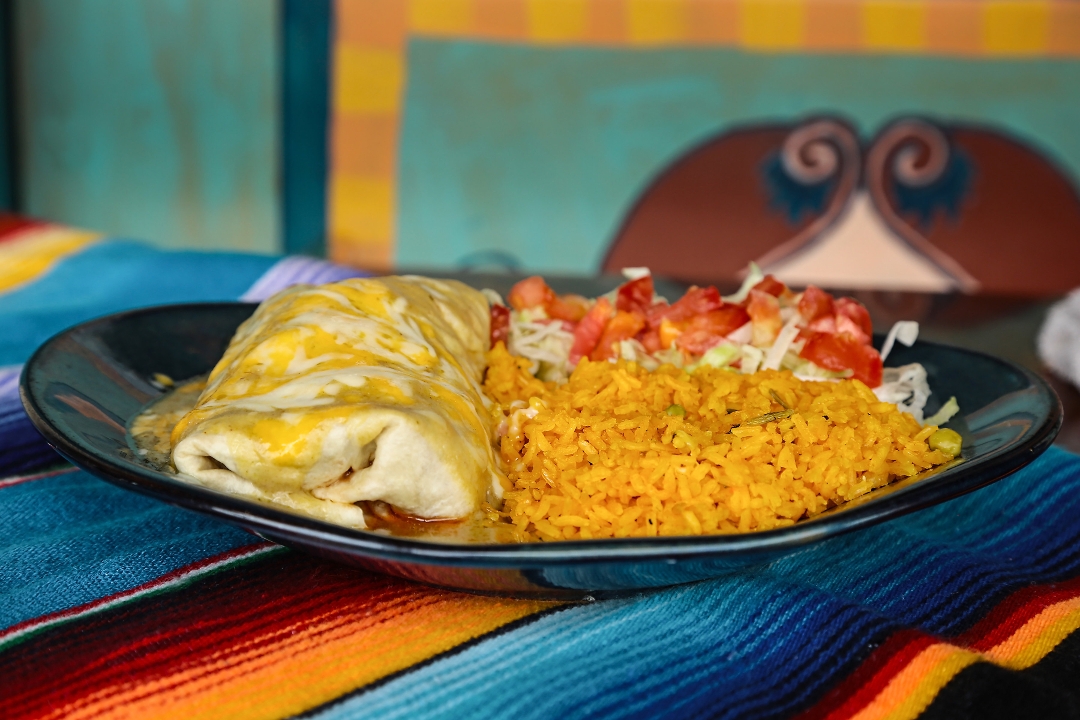 MEAT & BEANS BURRITO.