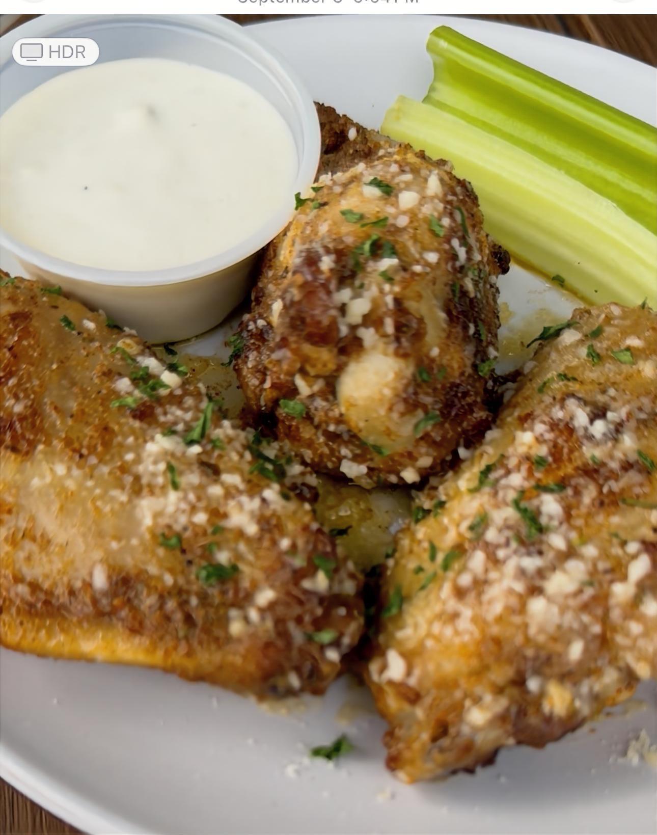 Wings Parm & garlic 12.