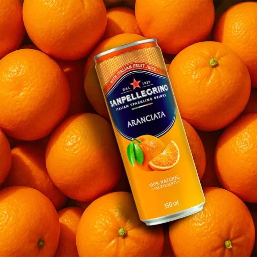 San Pellegrino Aranciata.
