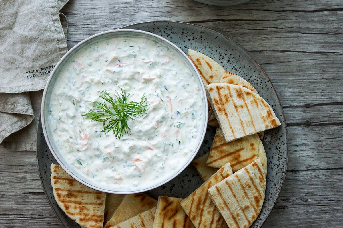 TZATZIKI PLATTER (FAMILY SIZE).