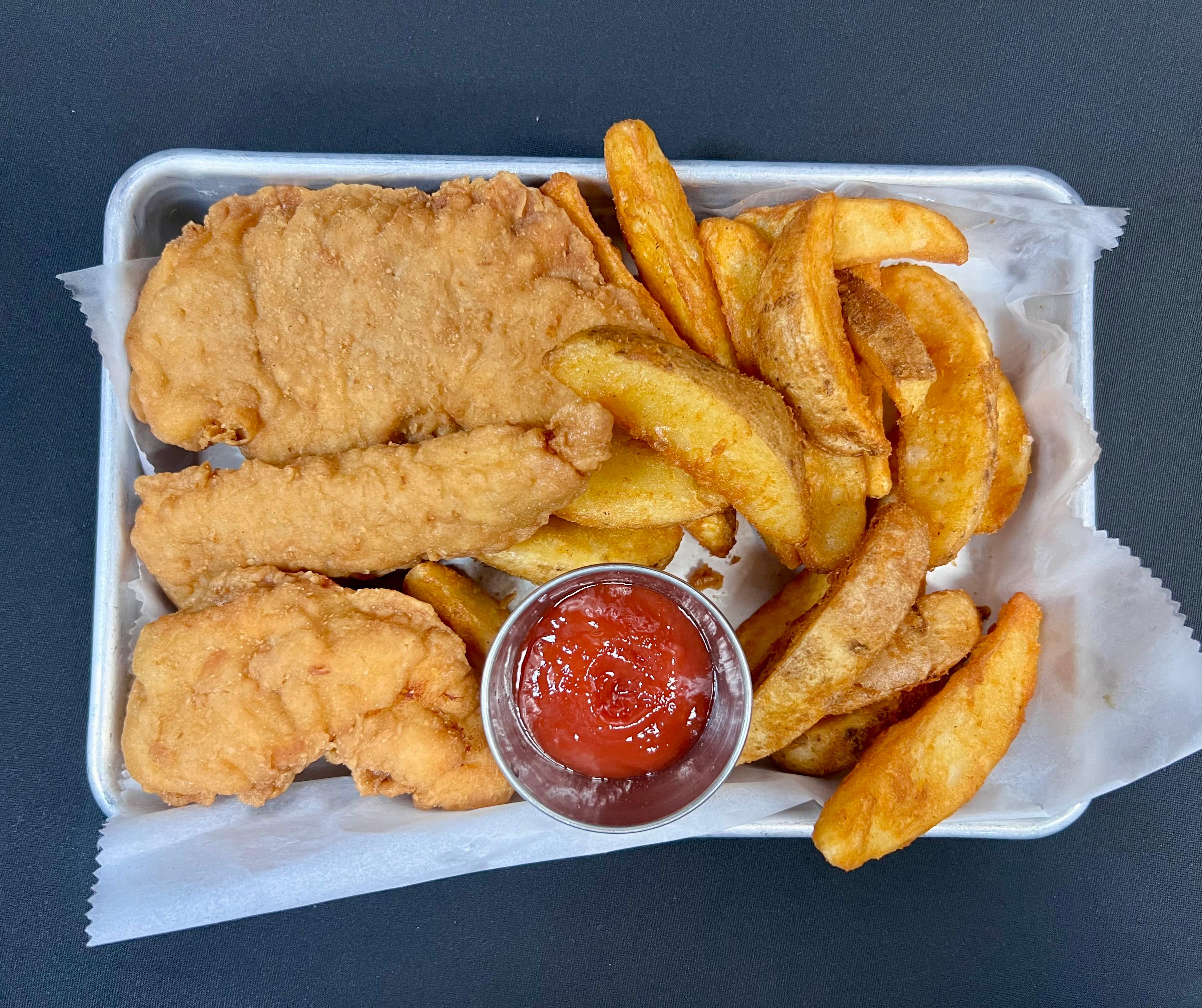 Kids Chicken Finger /w Fries.