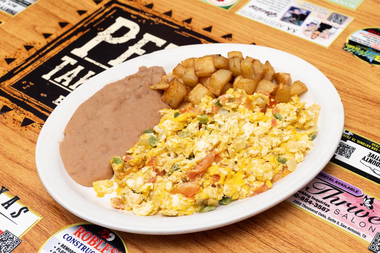 Huevos Ala Mexicana Plate.