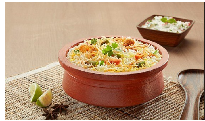 Vegetable Biryani - Basmati Rice.