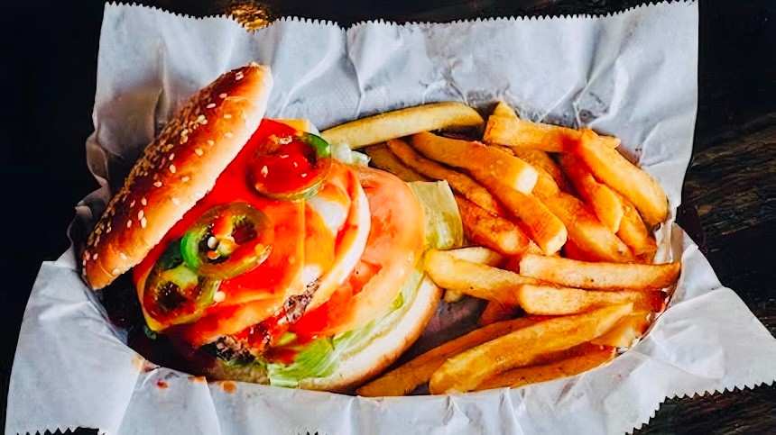 Mega Inferno Burger.