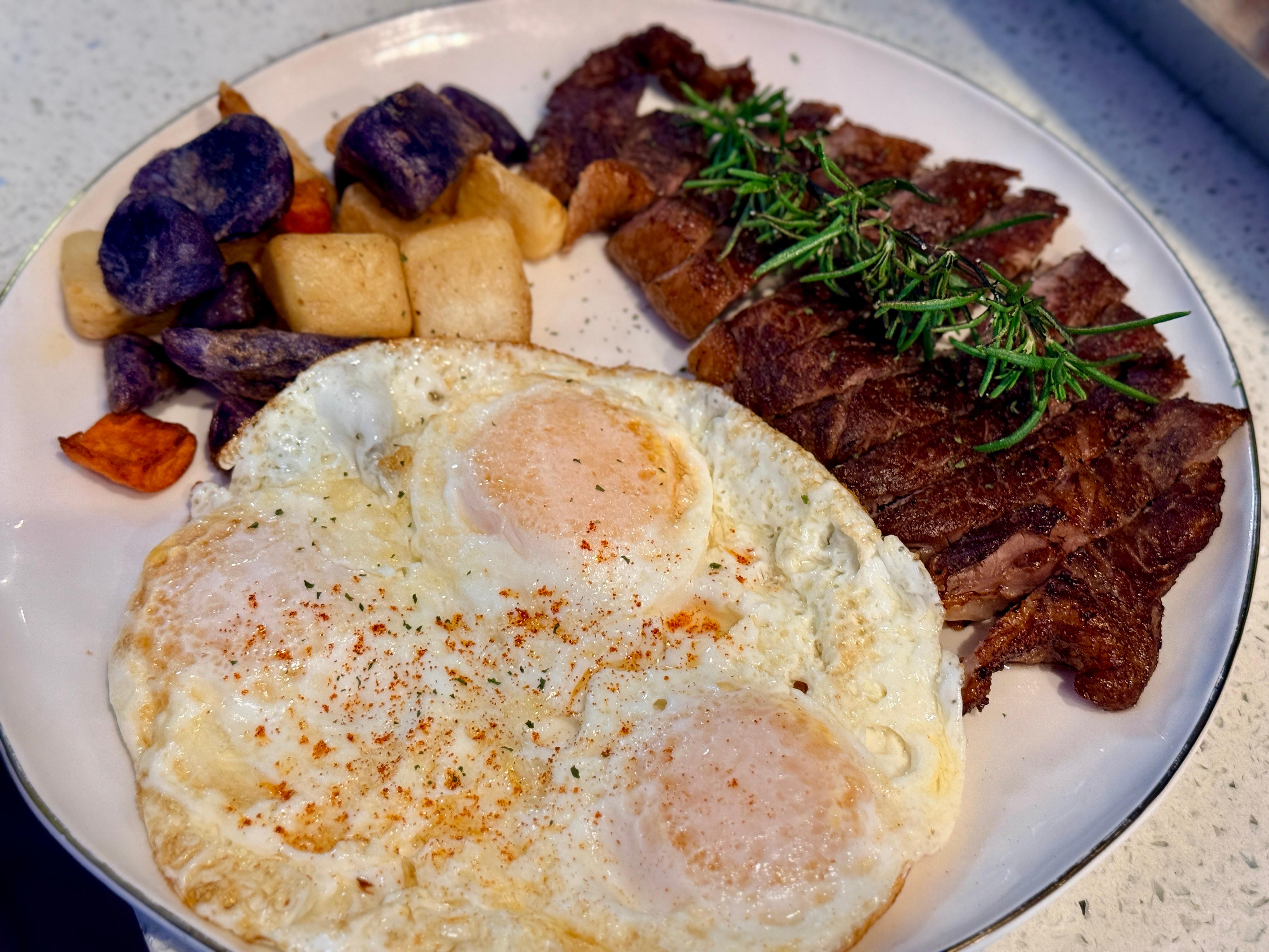 Steak and Eggs.