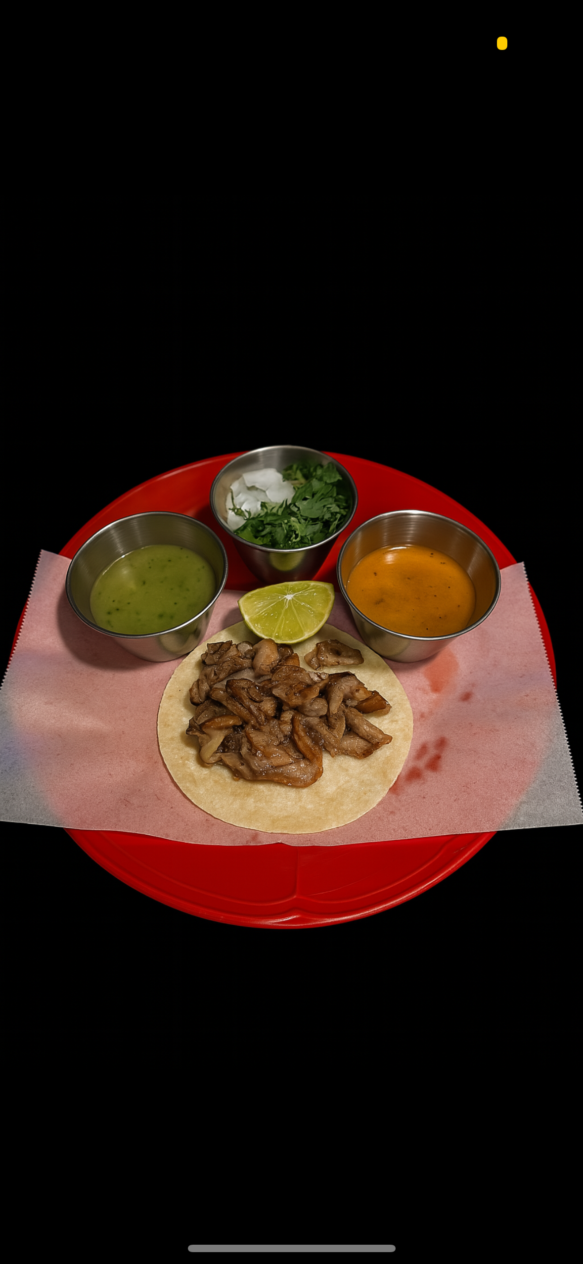 Taco Mexicano Tripa (Intestines).