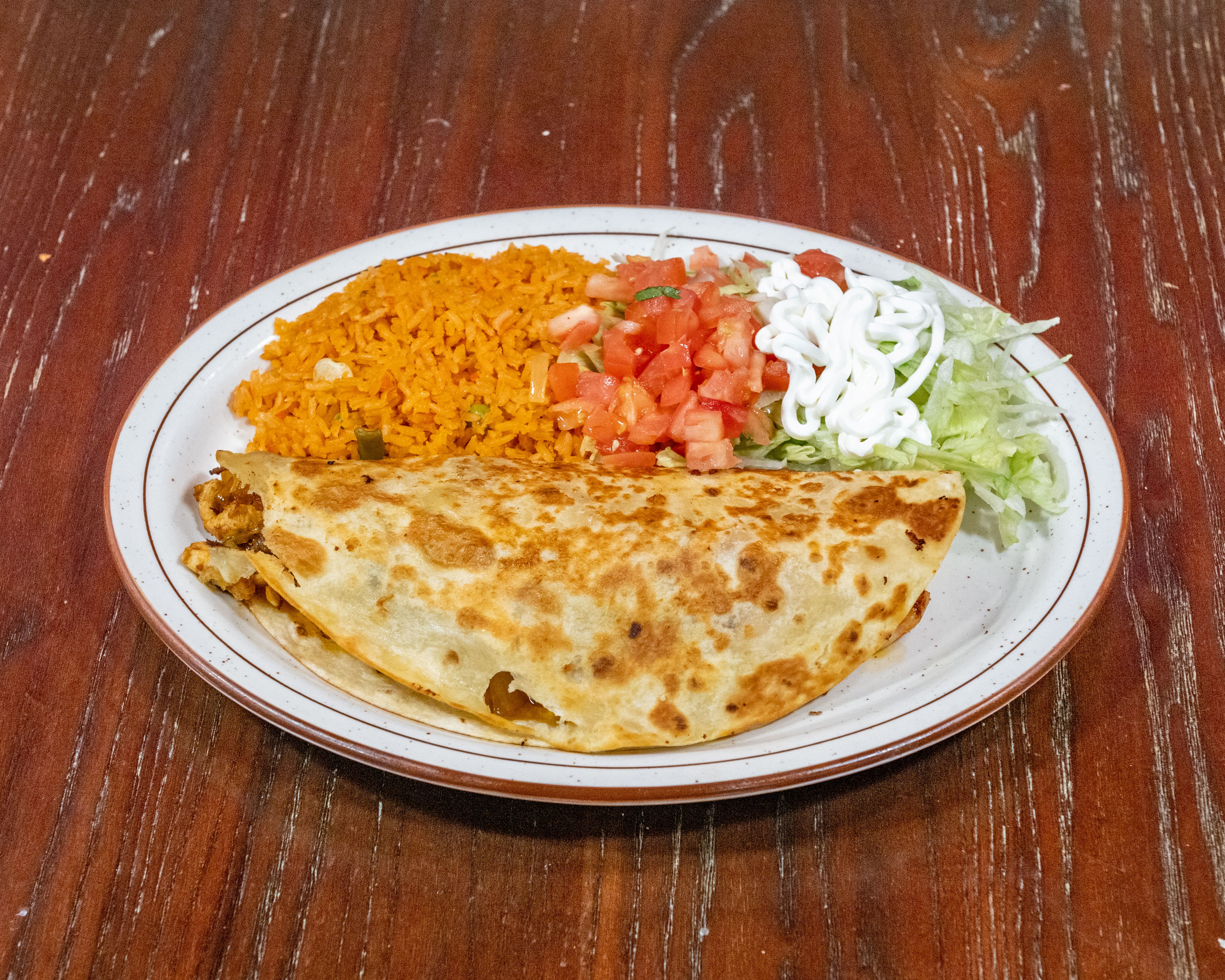 10" Texas Quesadilla.