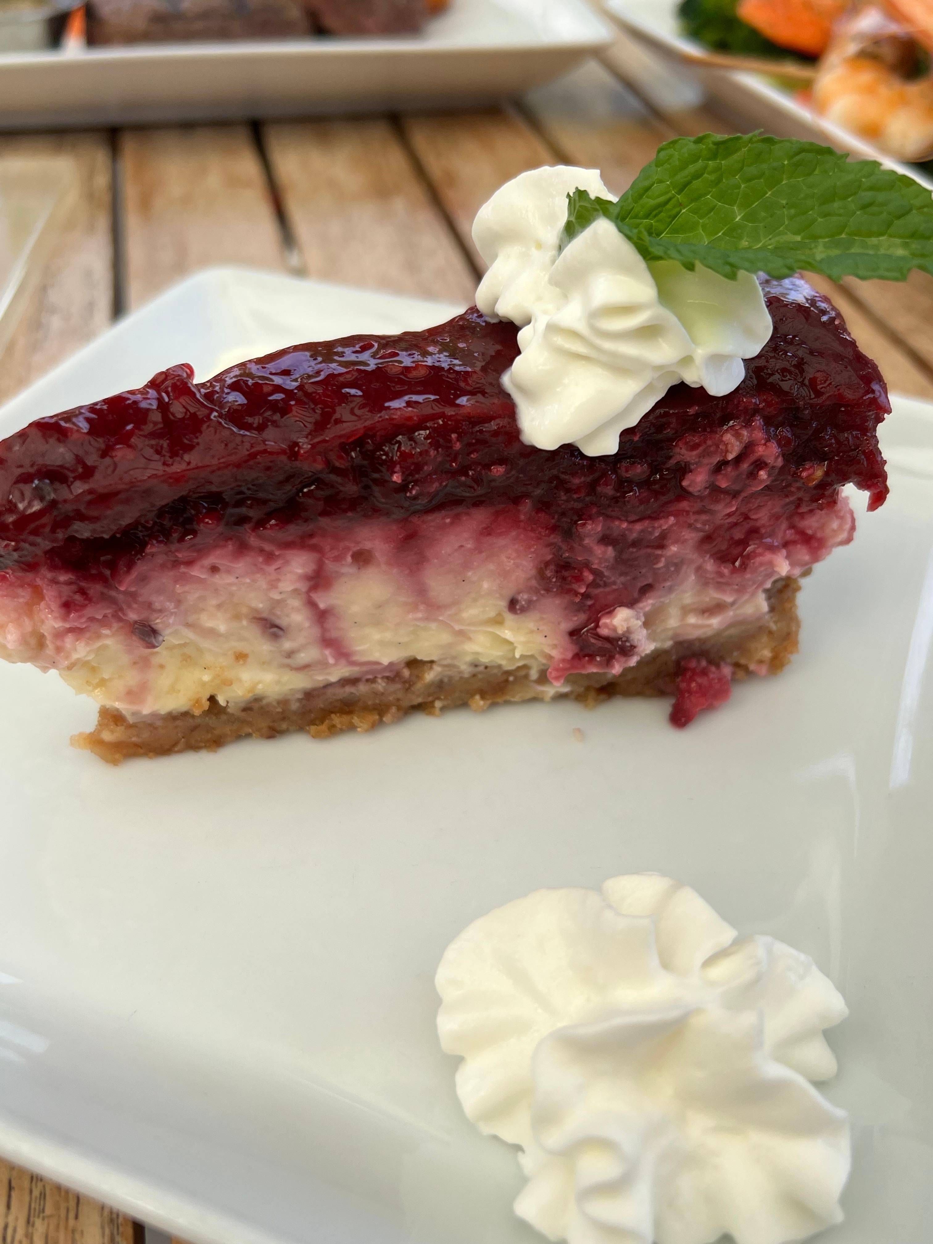 Seasonal Cheesecake.
