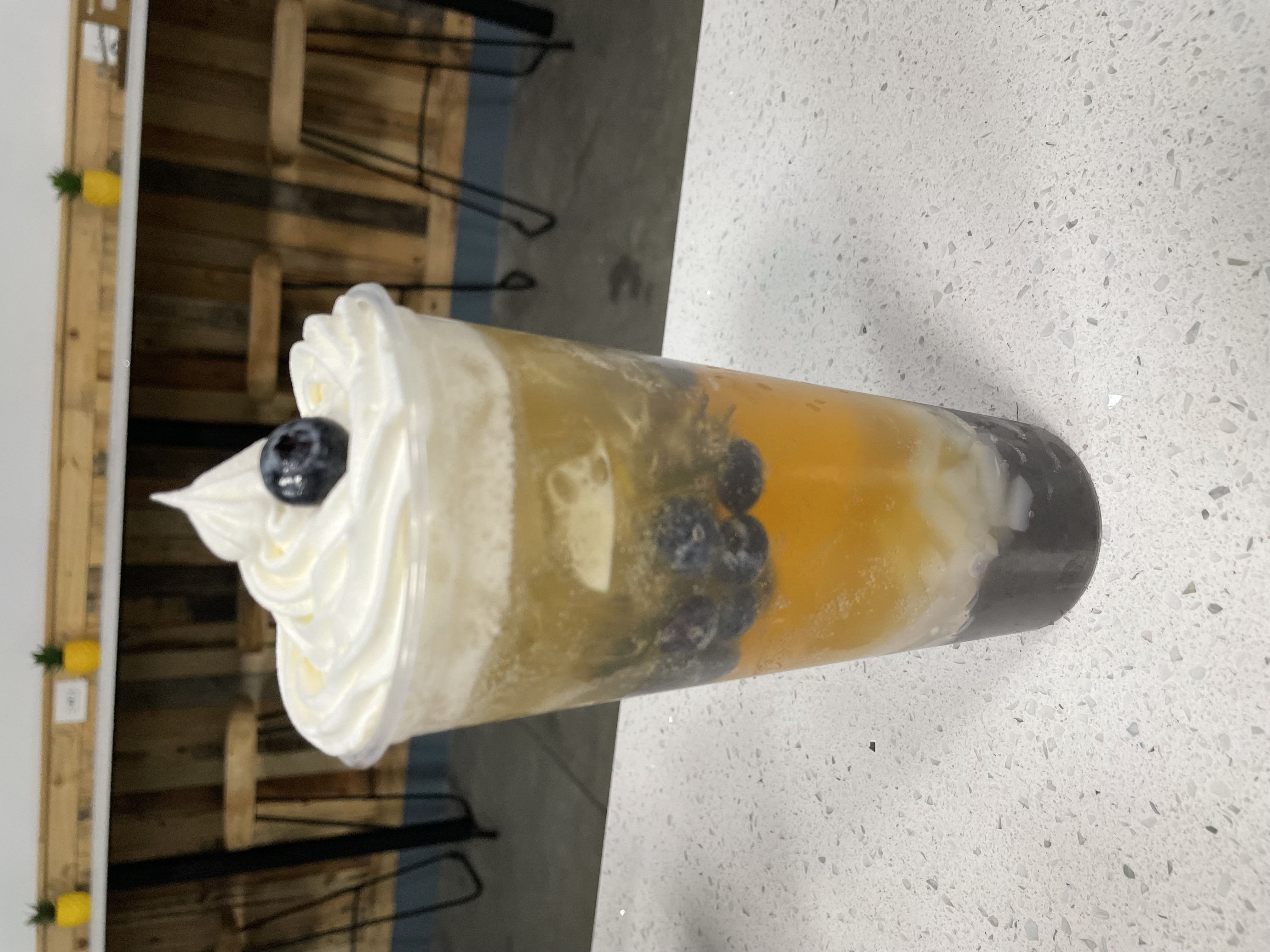 Blueberry Fruit Tea.