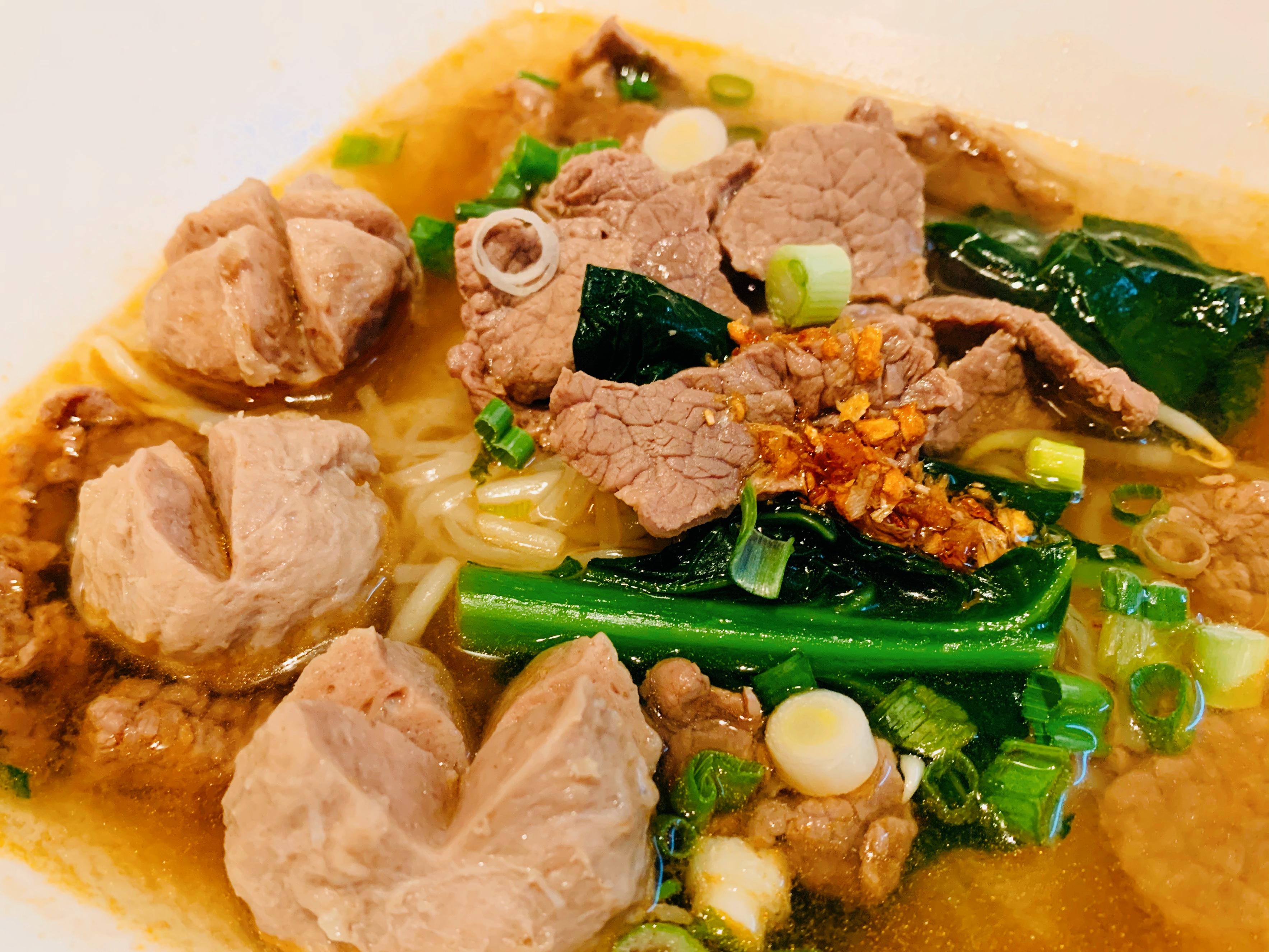 Beef 🐮 Thai Style Noodle Soup.