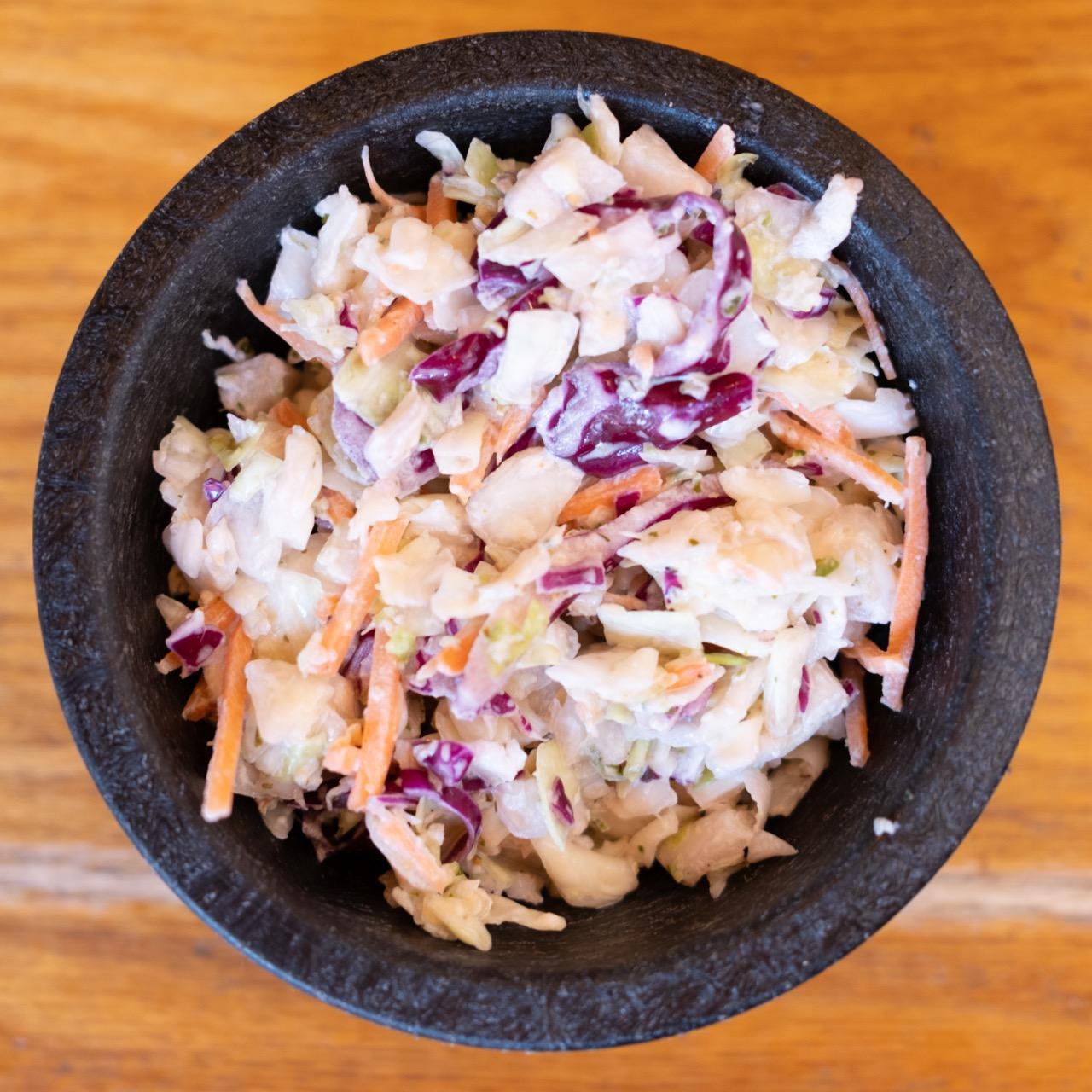 Side Jalapeno Slaw.
