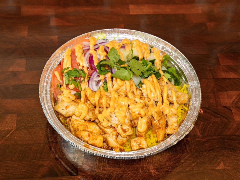 The MELT Peri Peri Chicken over Rice.