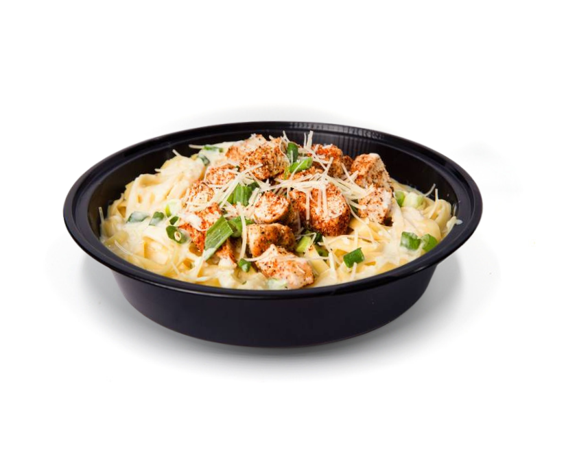 Blackened Chicken Alfredo.