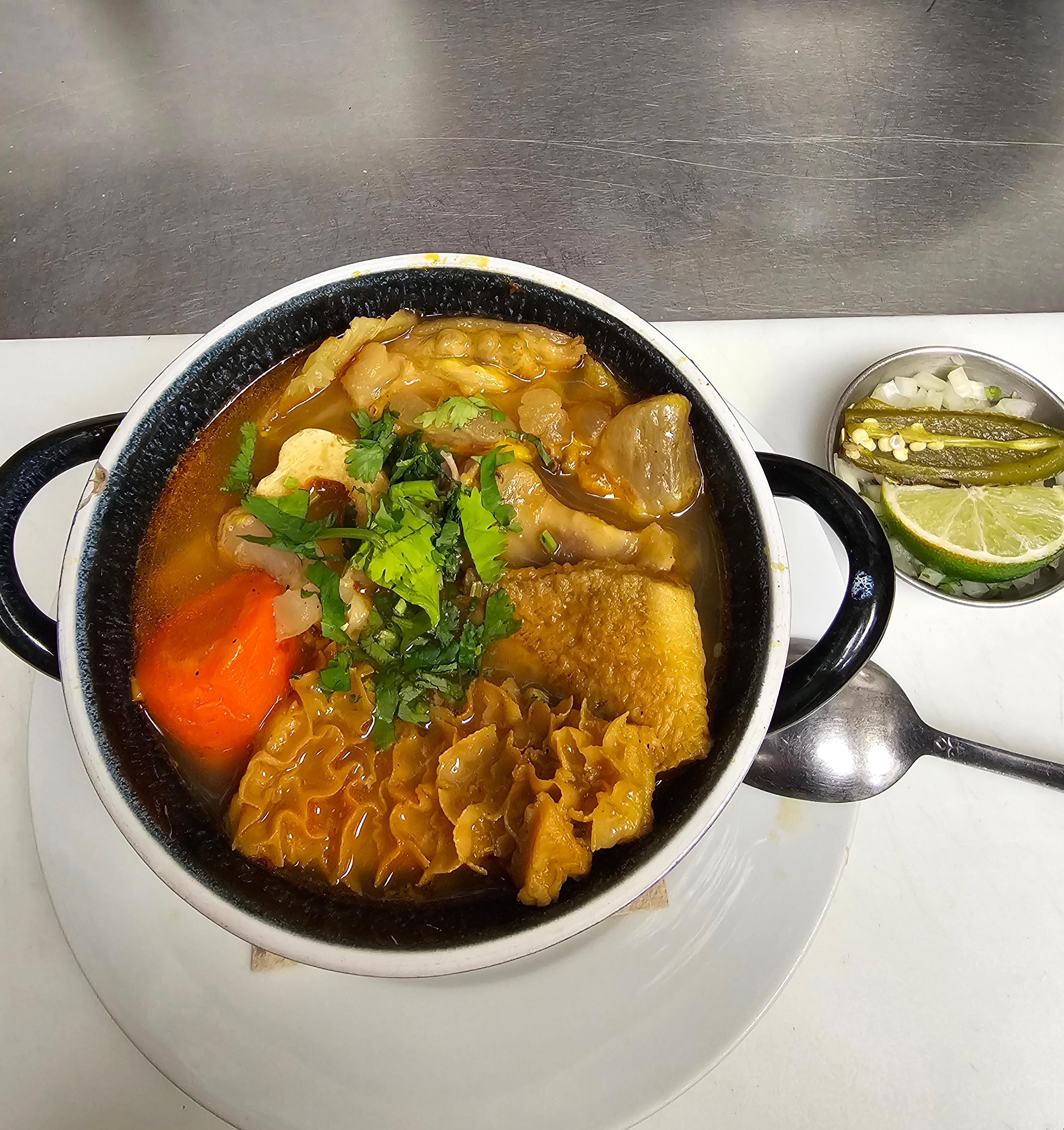 Sopa de Mondongo (tripe).